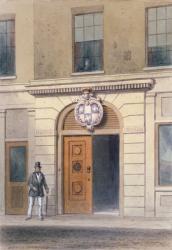 The Entrance to Tallow Chandler's Hall, 19th (w/c on paper) | Obraz na stenu