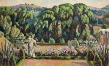 The Artist's Garden at Durbins, c.1915 (oil on canvas) | Obraz na stenu