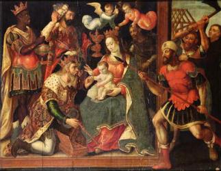 The Image of the Adoration of the Magi Destroyed by Iconoclasts (oil on panel) | Obraz na stenu