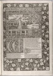 Frontispiece, from 'The Works of Geoffrey Chaucer now newly Imprinted', engraved by William Morris (1834-96) 1896 (woodcut) | Obraz na stenu