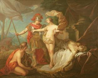 Achilles leaving to avenge the death of Patroclus (oil on canvas) | Obraz na stenu