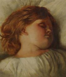 The Sleeping Child - A Granddaughter, c.1896 (oil on canvas) | Obraz na stenu