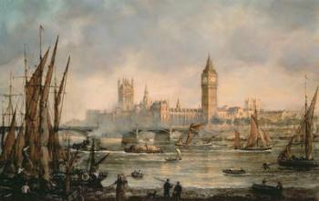 View of the Houses of Parliament from the River Thames | Obraz na stenu