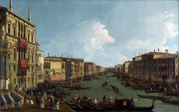 A Regatta on the Grand Canal, c.1735 (oil on canvas) | Obraz na stenu