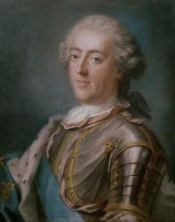 Portrait of Louis XV (1710-74) King of France (pastel on paper) (see 173609 for pair) | Obraz na stenu