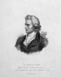 Friedrich Schiller (1759-1805) (engraving) (b/w photo) | Obraz na stenu