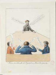 Meeting of the Chamber of Deputies from 17th May to 18th June 1819 (colour litho) | Obraz na stenu