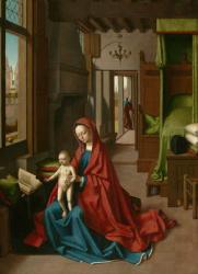 Virgin and Child in a Domestic Interior, 1460-67 (oil on panel) | Obraz na stenu