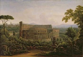 View of the Colosseum from the Palatine Hill, Rome, 1816 (oil on canvas) | Obraz na stenu