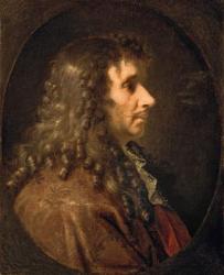 Portrait of Moliere (1622-73) 1660 (oil on canvas) | Obraz na stenu