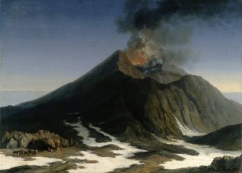 The Eruption of Etna (oil on canvas) | Obraz na stenu