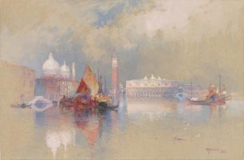 View of Venice, 1888 (w/c & gouache over graphite on paper) | Obraz na stenu