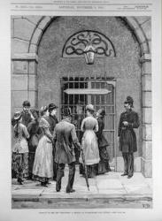 Waiting to See the Prisoners; A Sketch at Kilmainham Jail, Dublin, from 'The Illustrated London News', 11th May 1881 (engraving) | Obraz na stenu