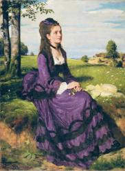 Woman in Violet, 1874 | Obraz na stenu