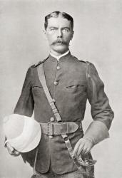Lord Kitchener in 1882 as Major of the Egyptian Cavalry. Field Marshal Horatio Herbert Kitchener, 1st Earl Kitchener, 1850  1916. British Field Marshal. From Field Marshal Lord Kitchener, His Life and Work for the Empire, published 1916. | Obraz na stenu