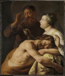 Samson and Delilah, 1630-35 (oil on canvas) | Obraz na stenu
