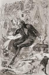 David Copperfield. Illustration by Harry Furniss for the Charles Dickens novel David Copperfield, from The Testimonial Edition, published 1910. | Obraz na stenu