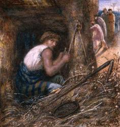 Saul Hiding among the Stuff, 1866 (w/c, oil & gum arabic on paper) | Obraz na stenu
