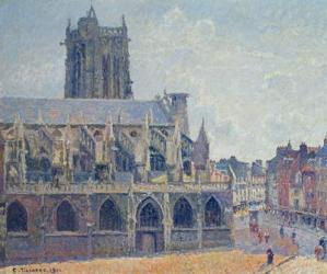 The Church of St Jacques in Dieppe, 1901 (oil on canvas) | Obraz na stenu