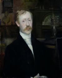 Portrait of George Moore (1852-1933) (oil on canvas) | Obraz na stenu