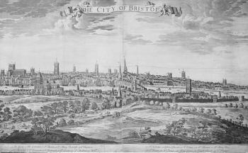 The City of Bristol (with key), 1717 (engraving) | Obraz na stenu