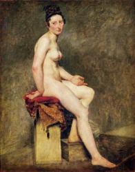 Seated Nude, Mademoiselle Rose (oil on canvas) | Obraz na stenu
