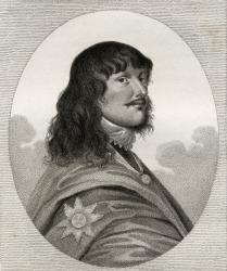 James Stanley, illustration from 'A catalogue of Royal and Noble Authors, Volume III', published in 1806 (colour litho) | Obraz na stenu