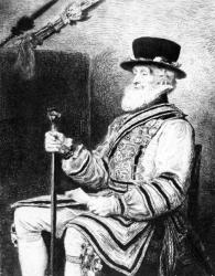 The Yeoman of the Guard, print made by Charles Waltner, 1893 (etching) | Obraz na stenu