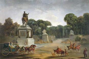 The Entrance to the Tuileries from the Place Louis XV in Paris, c.1775 (oil on canvas) | Obraz na stenu