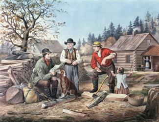 Arguing the Point - the Latest News, 1855 (litho) | Obraz na stenu