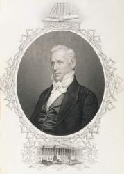 James Buchanan, from 'The History of the United States', Vol. II, by Charles Mackay (engraving) | Obraz na stenu