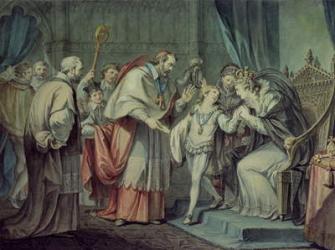 Richard, Duke of York, taking leave of his Mother, Elizabeth Woodville, in the Sanctuary, Westminster | Obraz na stenu