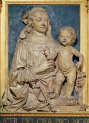 Madonna and Child, c.1470 (glazed terracotta) (also see 79880) | Obraz na stenu
