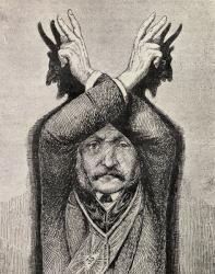 Devil Worship, from 'The Freemason', by Eugen Lennhoff, published 1932 (litho) | Obraz na stenu