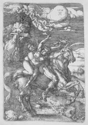 The Abduction on the Unicorn, 1516 (etching) | Obraz na stenu