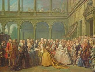 The Meeting at Neuhaus in Bohemia, 24th May 1737 (oil on canvas) | Obraz na stenu