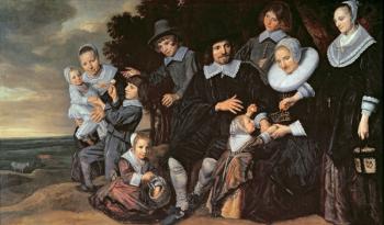 Family Group in a Landscape, c.1647-50 (oil on canvas) | Obraz na stenu