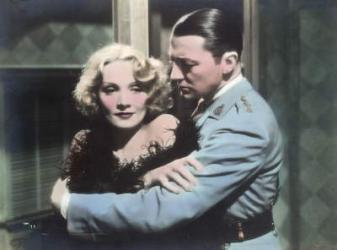 Still from the film "Shanghai Express" with Marlene Dietrich and Clive Brook, 1932 (photo) | Obraz na stenu