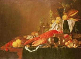 Still Life, 17th century (oil on canvas) | Obraz na stenu