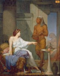 Cleopatra and her Slave (oil on canvas) | Obraz na stenu