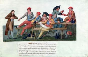 Prison Tribunal of 2 & 3 September, 1792 (gouache on card) | Obraz na stenu
