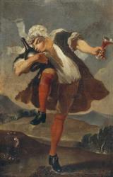 The Good Bottle, wine merchant's sign (oil on canvas) | Obraz na stenu
