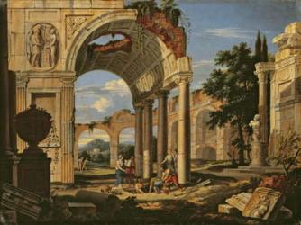 Landscape with Ruins, 1673 (oil on canvas) | Obraz na stenu