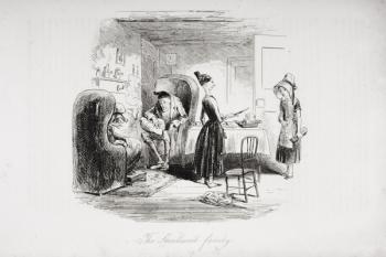 The Smallweed family, illustration from 'Bleak House' by Charles Dickens (1812-70) published 1853 (litho) | Obraz na stenu