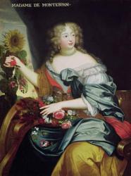 Portrait of Francoise-Athenaise Rochechouart de Mortemart (1641-1707) Marquise de Montespan (oil on canvas) | Obraz na stenu