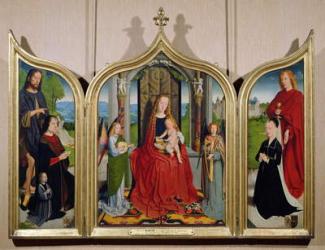 The Triptych of the Sedano Family, c.1495-98 (oil on panel) | Obraz na stenu