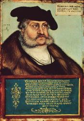 Portrait of Frederick III, Elector of Saxony (oil on panel) | Obraz na stenu