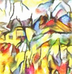 Etude #6,2017,(mixed media) | Obraz na stenu