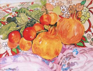 Pomegranates and Plums 2012 (w/c on handmade paper) | Obraz na stenu