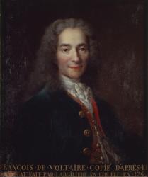 Portrait of Voltaire (oil on canvas) | Obraz na stenu